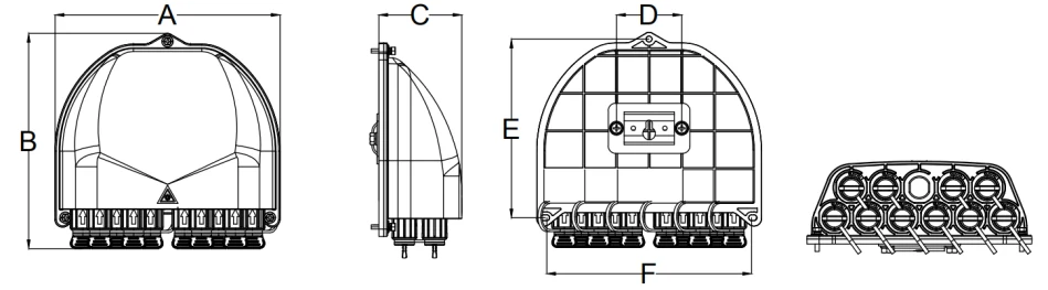 FTTX network Pre-connectorized Fiber Optic Cable Distribution Box