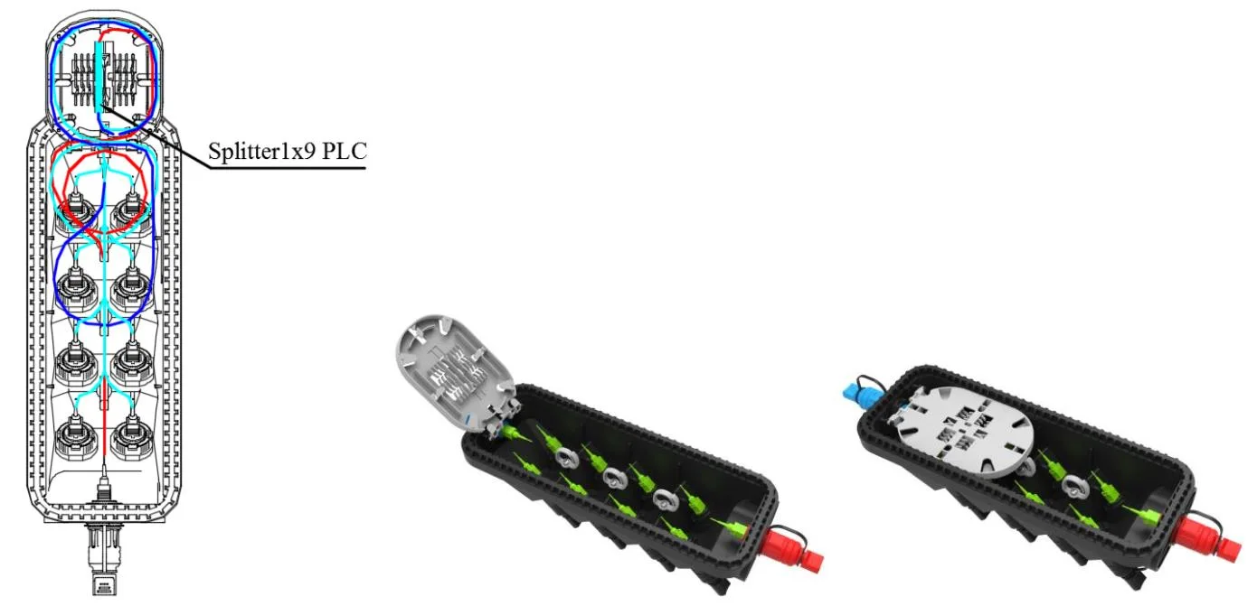 Pre-connectorized Fiber Optic Cable Distribution Box GFS-008-029C