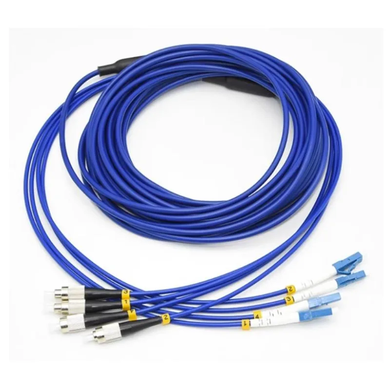 Quad FC/UPC-LC/UPC диелектрични крпени жици докажани од глодари